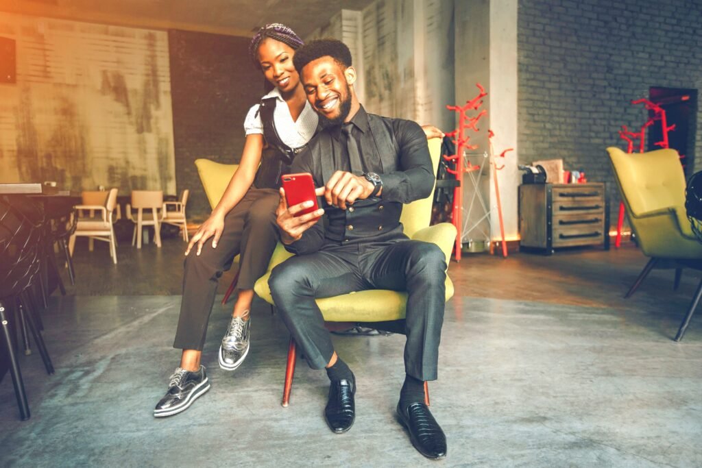 Couple In Love - He Lets Her See His Cellphone Code