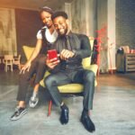 Couple In Love - He Lets Her See His Cellphone Code