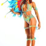 A Beautiful Lady in her Carnival costume.