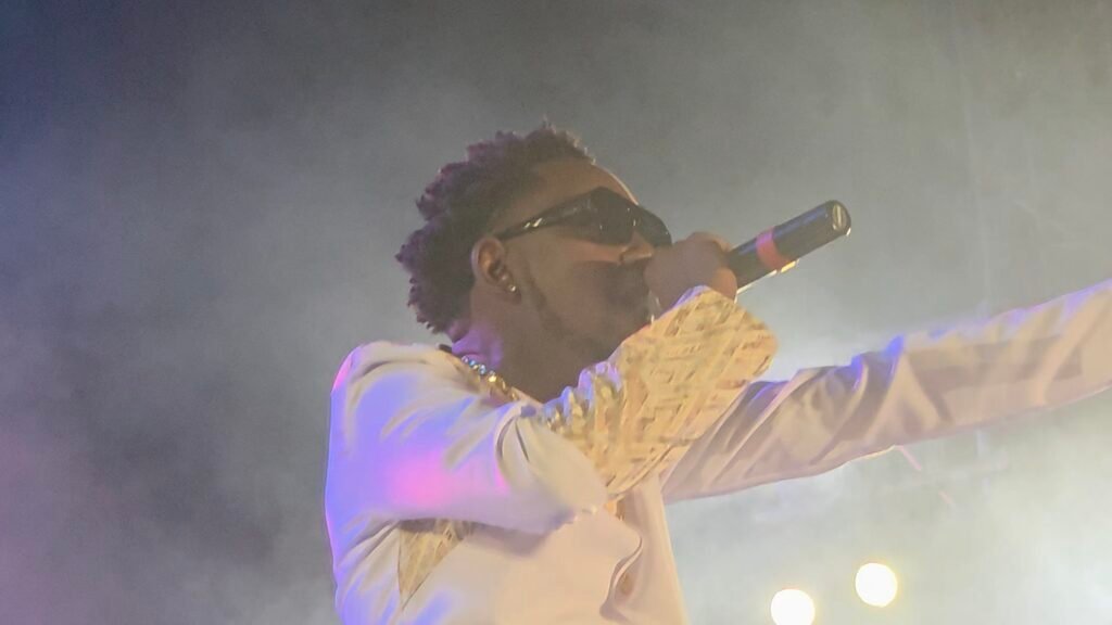 Christo pictured during live performance.