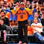 Spike Lee At New York Knicks Game.